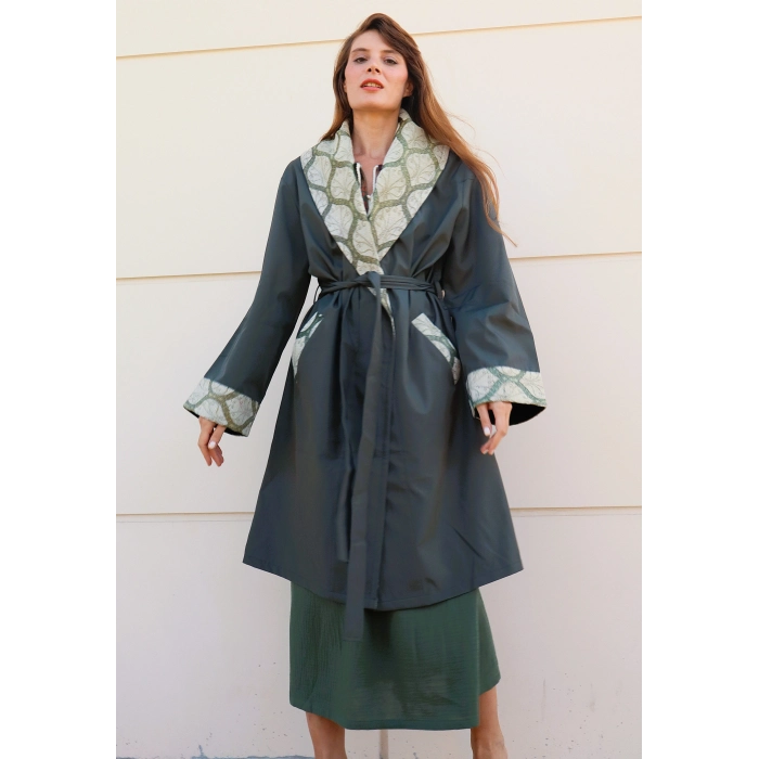 ŞAHMERAN SU GEÇİRMEZ BOHEM TRENCHCOAT