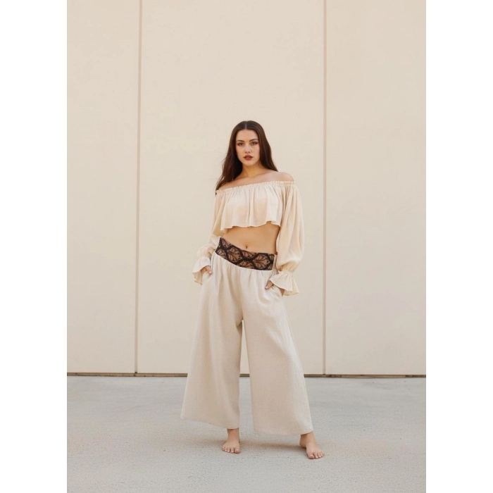 SAHRA CROP & PANTOLON TAKIM