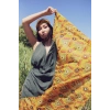 GAZELLE BOHO STİL MAXİ ÇİNGENE ELBİSE / Tarçın