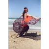 GAZELLE BOHO STİL MAXİ ÇİNGENE ELBİSE / Tarçın