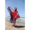 GAZELLE BOHO STİL MAXİ ÇİNGENE ELBİSE / Tarçın