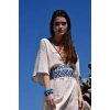 FİRÜZE ŞİLE BEZİ ELBİSE