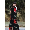 ORCHID V YAKA VİSKON ELBİSE