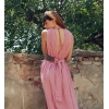 AZİZE BOHEM STİL MÜSLİN ELBİSE / Vintage Pembe