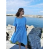 DALAMAN ŞİLE BEZİ ELBİSE / mavi