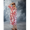 BALİ ETEĞİ BÜZGÜLÜ ELBİSE / Mercan