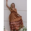 GAZELLE BOHO ÇİNGENE ELBİSE / Camel