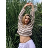 EFES ÖRME CROP BLUZ