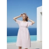 DALAMAN ŞİLE BEZİ ELBİSE / pembe