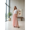 HERA ÇİFT RENK BELİ ÖRGÜLÜ MÜSLİN ELBİSE pembe