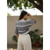 MUMBAI MÜSLİN CROP & PANTOLON TAKIM / Lacivert