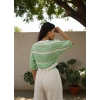MUMBAI MÜSLİN CROP & PANTOLON TAKIM / Yeşil