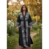 TRIBAL BORDÜR DETAYLI BOHEM MÜSLİN KAFTAN