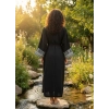 TRIBAL BORDÜR DETAYLI BOHEM MÜSLİN KAFTAN