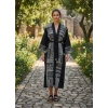 TRIBAL BORDÜR DETAYLI BOHEM MÜSLİN KAFTAN