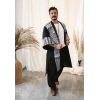 TRIBAL BORDÜR DETAYLI BOHEM MÜSLİN KAFTAN