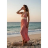 LİANA ŞİLE BEZİ ELBİSE / mercan