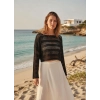 CROP FİLE BLUZ