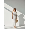 IVY ÖRME TRİKO FİLE UZUN ELBİSE