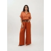 SAHRA BOHEM BOL PAÇA PANTOLON / Kiremit