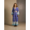 LEYLA BAĞLAMALI CROP & PANTOLON TAKIM / mavi