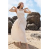 ARTENA ASKILI PAMUK DANTEL DETAYLI BOHO ELBİSE