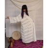 DUMAN 6 KAT MÜSLİN BOHEM KAFTAN / Gri