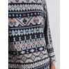 ETNİK DESENLİ TRİKO PANTOLON & BLUZ TAKIM
