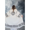HAYAT AĞACI TAHTA BASKILI DOKUMA KAFTAN / Naturel