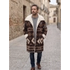 KİLİM DESEN OVERSIZE POLAR PALTO