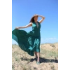 EVA KATLI SIRTI AÇIK MUSLİN BOHO ELBİSE