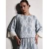 LAPİS JAKAR DESENLİ TRİKO PANTOLON & BLUZ TAKIM