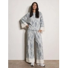 LAPİS JAKAR DESENLİ TRİKO PANTOLON & BLUZ TAKIM