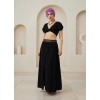 MİDYAT ŞİLE BEZİ BOHEM ETEK / Siyah