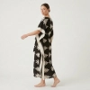 MUKARNAS ETNİK DESENLİ VİSKON KAFTAN ELBİSE