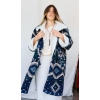 NAVAJO POLAR KİLİM DESEN PALTO