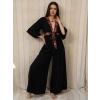 PAMİRA VİSKON PANT & BLUZ TAKIM Siyah