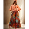 PAMİRA VİSKON PANT & BLUZ TAKIM Siyah
