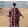 PHUKET ÇİÇEK DESENLİ VİSKON KAFTAN ELBİSE