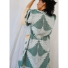 LAKLAKHAN JAKAR DOKUMA MÜSLİN KAFTAN