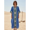 ROSEMARY MUSLİN KAFTAN Mavi