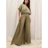 SAHRA BOHEM BOL PAÇA PANTOLON / Yağ Yeşili