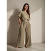SAHRA BOHEM BOL PAÇA PANTOLON / Yağ Yeşili