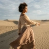 SAHRA MADONNA YAKA CROP BLUZ / Ekru