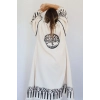 HAYAT AĞACI TAHTA BASKILI DOKUMA KAFTAN / Naturel