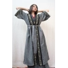 TARSUS KİLİM BORDÜRLÜ DOKUMA KAFTAN / siyah