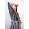 TARSUS KİLİM BORDÜRLÜ DOKUMA KAFTAN / siyah