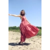 EVA KATLI SIRTI AÇIK MUSLİN BOHO ELBİSE