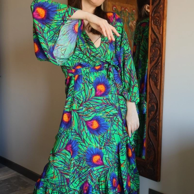 PEACOCK ÇİNGENE  ELBİSE