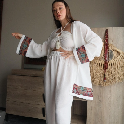 UMAY KİMONO PANTOLON TAKIM